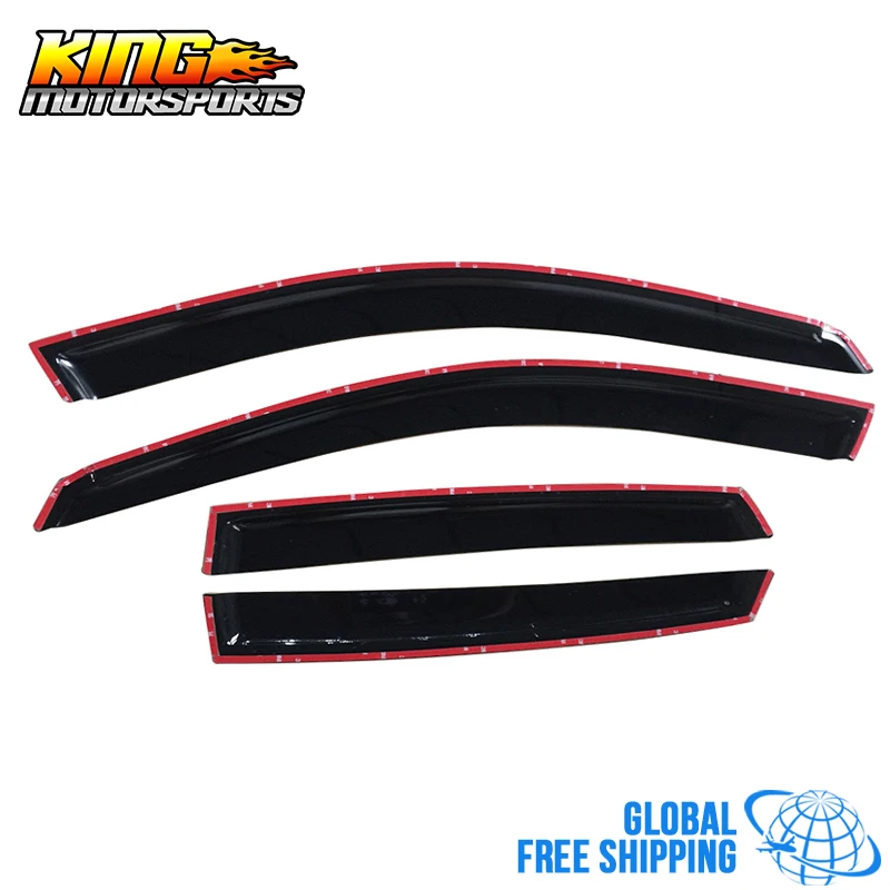 Подходит для 08-14 Subaru WRX STI 09-11 Impreza оконные козырьки 4 шт. набор акрил глобальная по всему миру