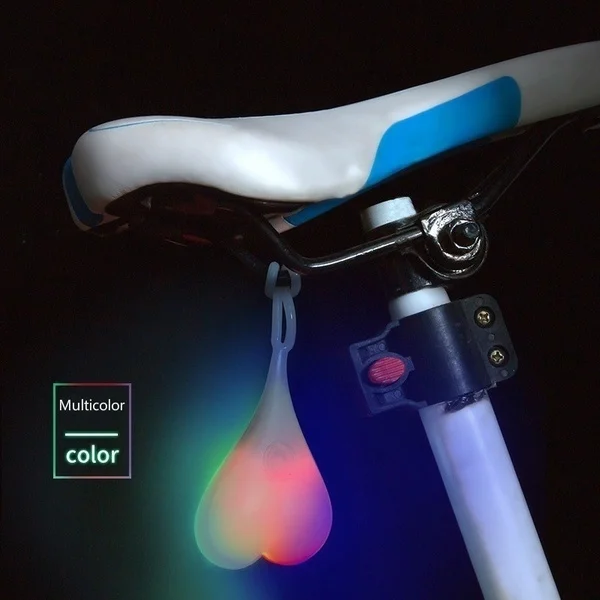 Bicycle Lights Mini Led Bicycle Tail Light Waterproof Egg Lamp Cycling Warning Safety Brake Light Rear Bike Accessories