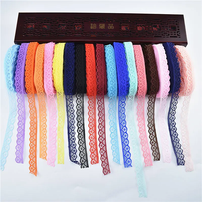 10yards 14MM Lace Ribbon African Lace Fabric DIY French Fabric Wedding Decoration women's Wear floral Accessories lace ribbon