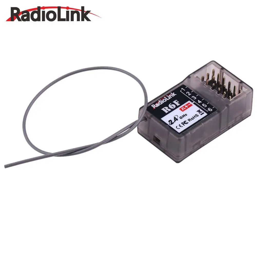 Новый радиочастотный приемник Radiolink R6F/R7FG/R9DSR/R12DS 2 4 ГГц 6CH/7CH/9CH для RC6GS RC4GS RC3S RC4G T8FB