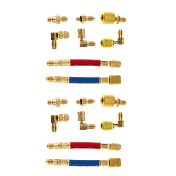 

8Pcs Car Ac R134A R12 Air Conditioner Adapter Refrigeration Air Conditioning Automotive Repair Tools Refrigeration Connector