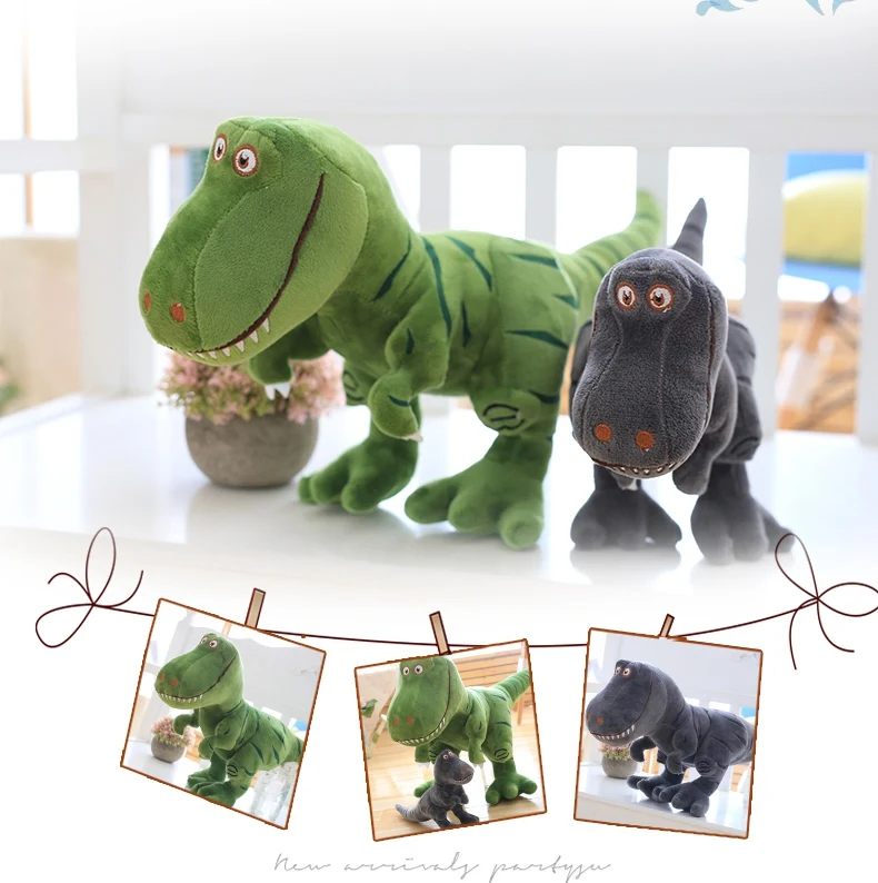 1 шт. 40 см новые плюшевые игрушки, динозавр мультфильм тираннозавр милая плюшевая зверушка игрушки куклы для детей мальчиков подарки на день рождения