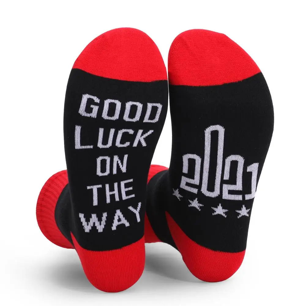 

2021 NEW Style Soles Feet Letters Color Matching Trend Men's SOCK Europe and America Cotton Women in In the Stockings