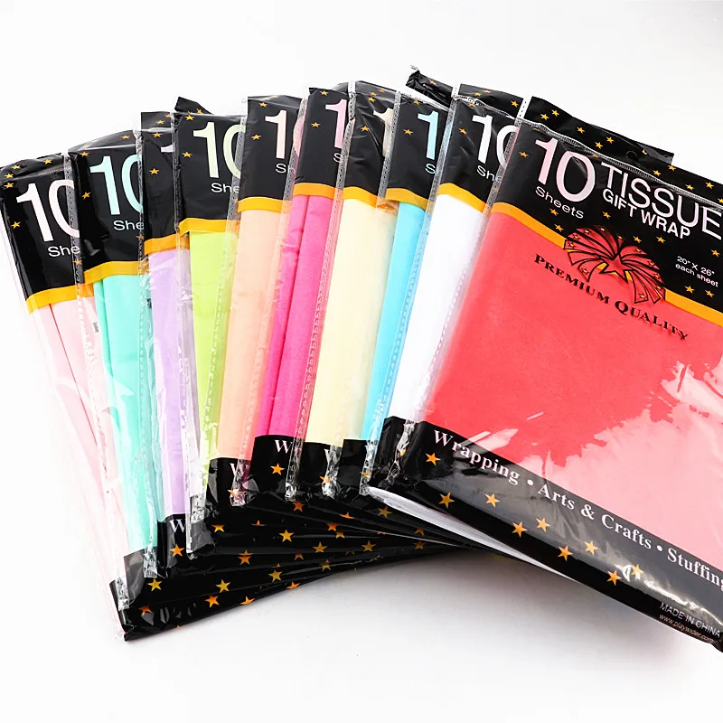 10sheets/Bag Tissue-Paper Packing-Supplies Flower Gift DIY Wedding Home-Decoration Festive