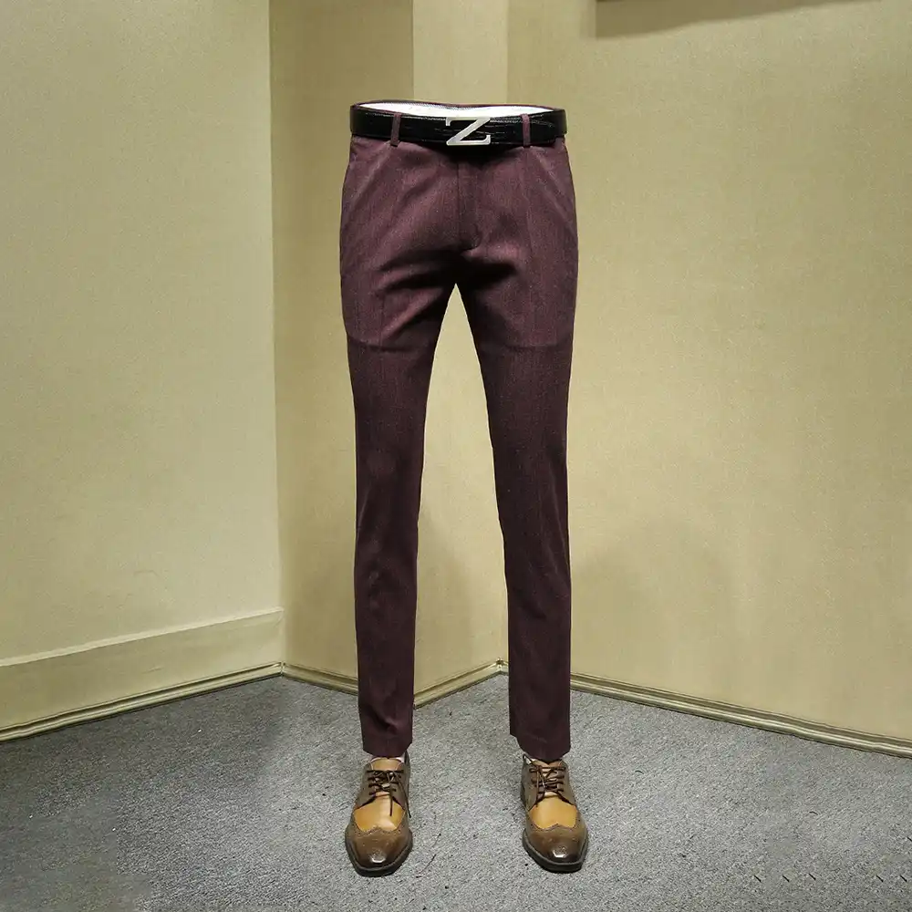 red plus size dress pants