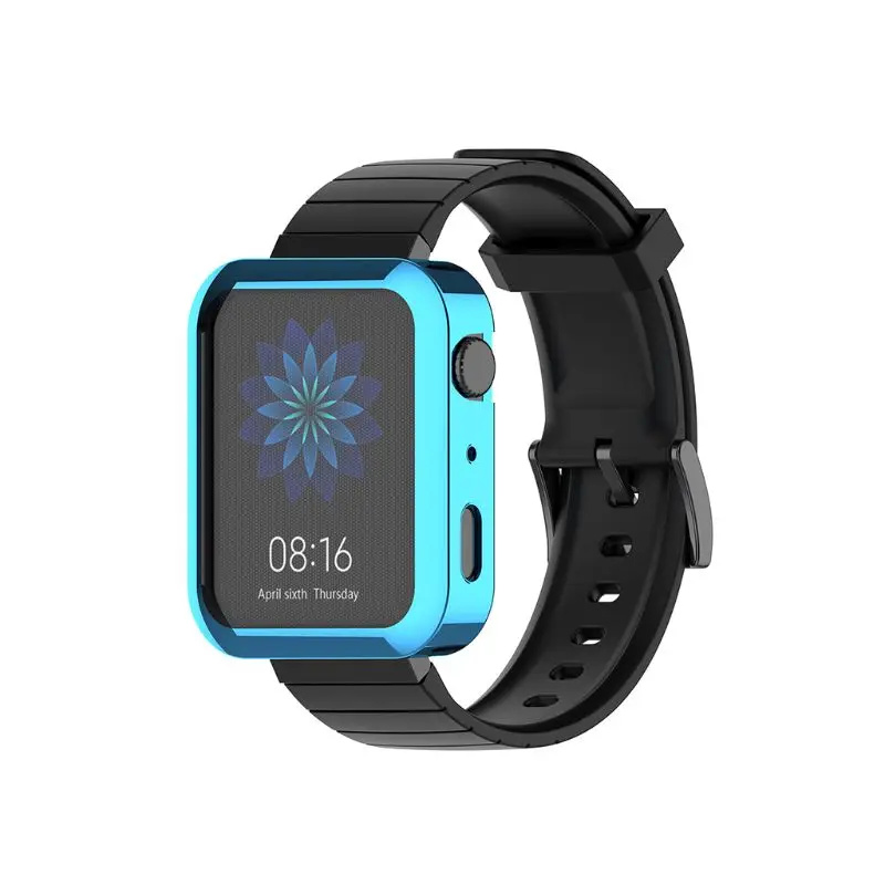 Гальваническое покрытие ТПУ чехол для часов Защитная крышка протектор для Xiaomi Mi часы