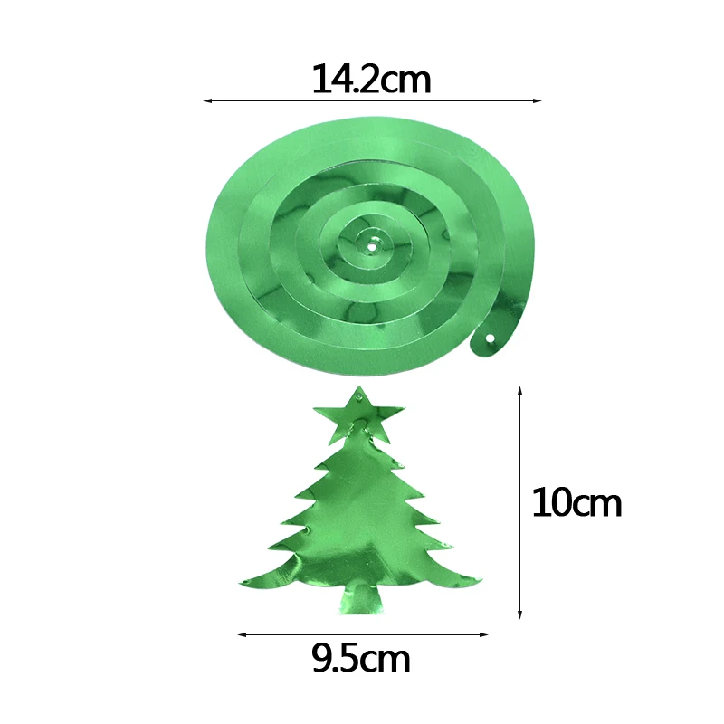 6 шт. Олень Снежинка дерево форма ПВХ спиральная гирлянда спираль подвески для рождественской вечеринки украшения дома комнаты потолок подвесной Декор