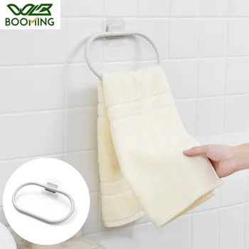 

WBBOOMING 30 Degree Angle Towel Bar Bathroom Kitchen Wall-mounted ABS Towel Rack Bathroom Self Adhesive Door Wall Hanging Holder