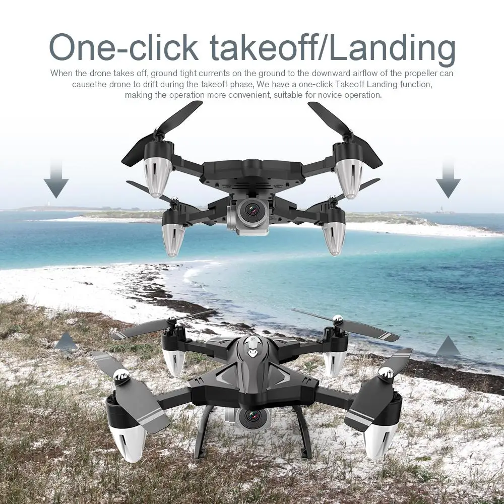 Kuulee F69 wifi FPV камера с высоким режимом удержания складное время полета 18 минут RC Дрон