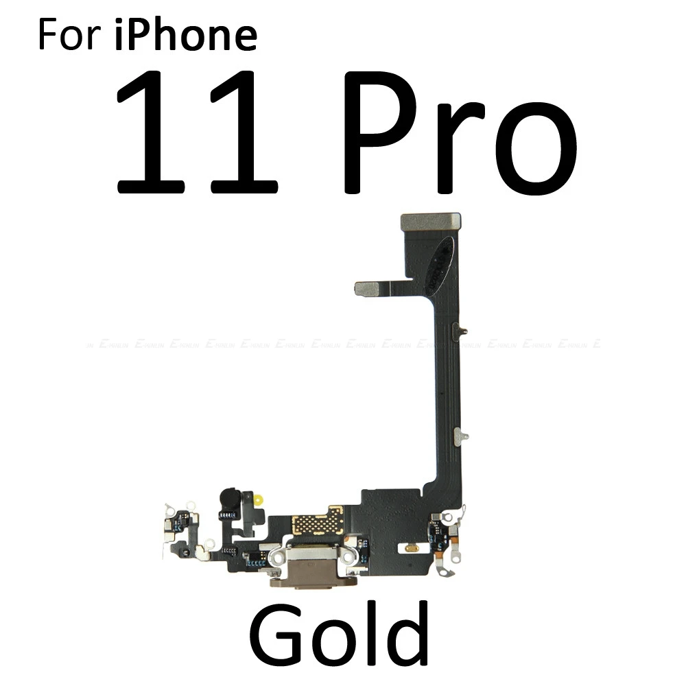 USB Dock Connector Charging Port Flex Cable For iPhone 11 Pro Max Charger Plug Headphone Audio Jack With Microphone Flex Cable