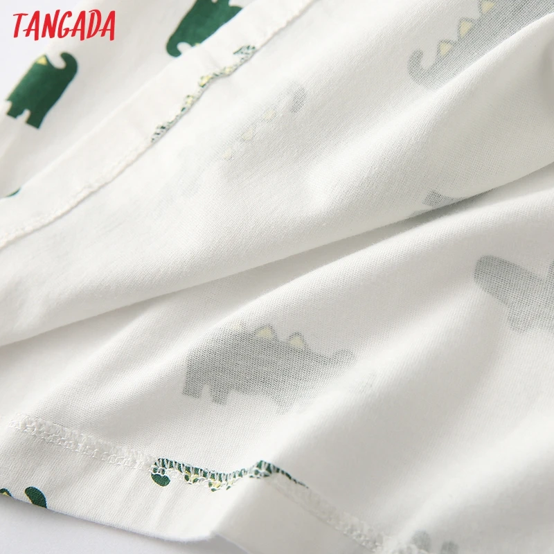 Tangada женские костюмы с животным принтом осенне-зимние топы и штаны комплекты из 2 предметов Женское ночное белье Комплекты для близнецов Женский комплект YU36