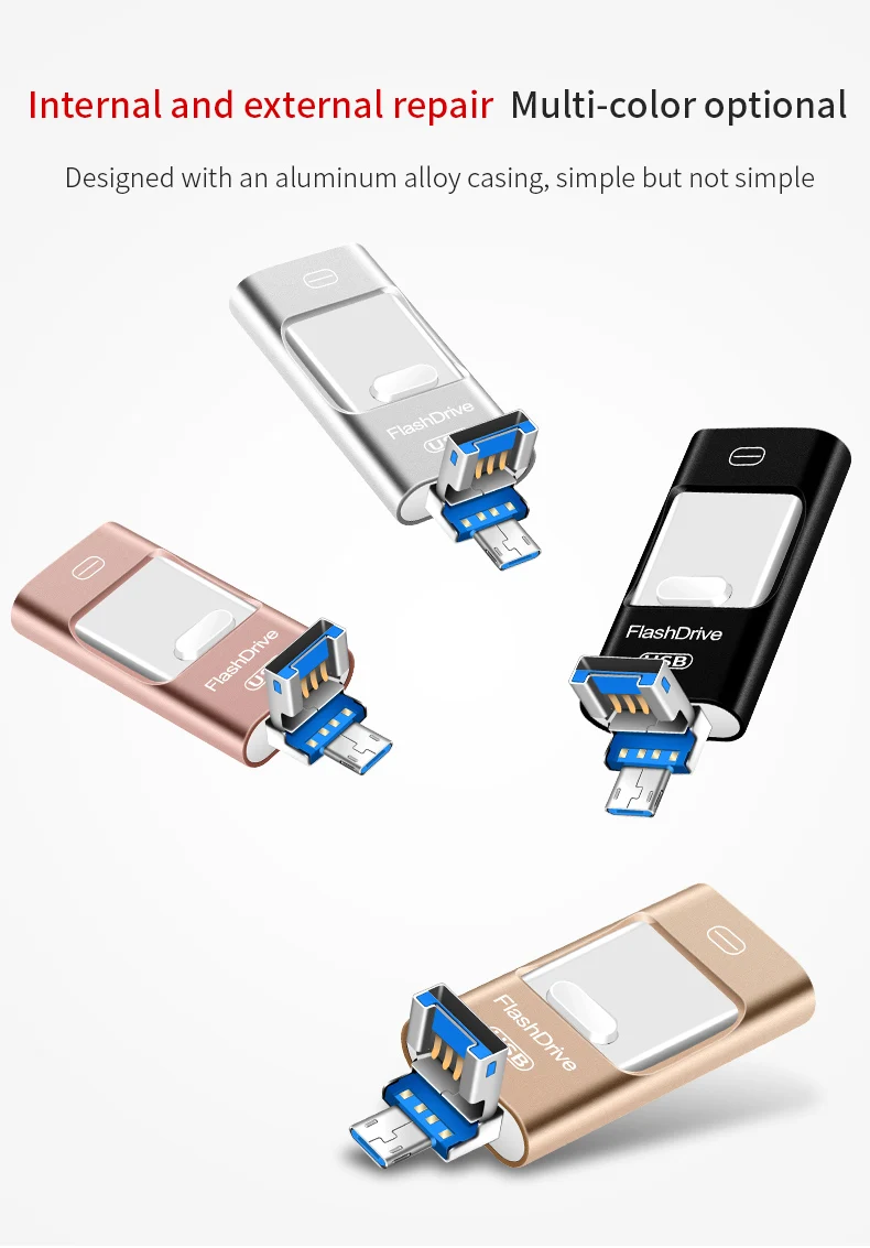 Otg USB флэш накопитель 3 в 1 для iPhone X/8/7/7 Plus/6/6s/5/SE/ipad Usb 0 HD карта памяти 16 Гб 32 ГБ 64 128 256
