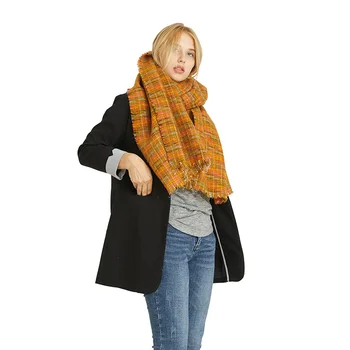 

Fall and Winter 2019European and American Dyed Scarf Gradual Change Temperament Female Shawl,Men's and women's universal scarves