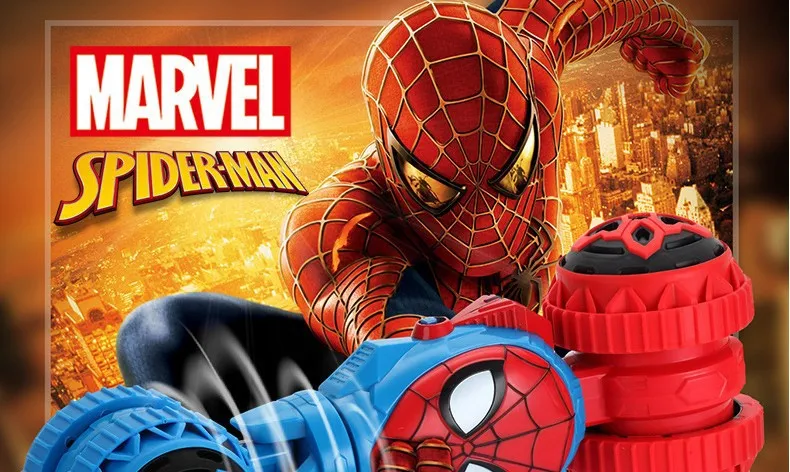 Qida Marvel Человек-паук с дистанционным управлением автомобиль трюк 360 градусов вращающийся кручение Бянь автомобиль мальчик подарок на день рождения игрушка