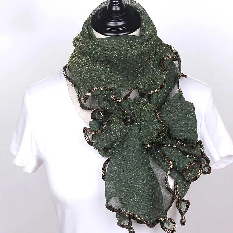 Новое поступление шелковые шарфы длинные трендовые женские марлевые простой цветной шарф обёрточная Женская дышащая впитывающая пот кружевная шаль