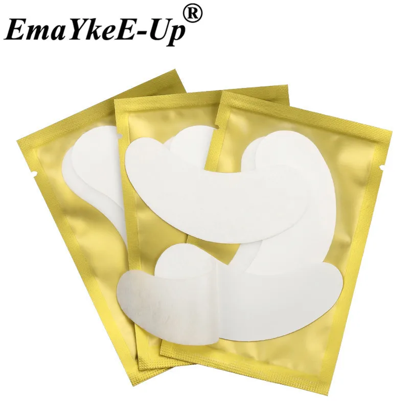 100pairs Professional Lint Free Under Eye Gel Pad Patches Makeup Tools Eyelash Extension Pads Tips Sticker Wraps Beauty Tool     (25)