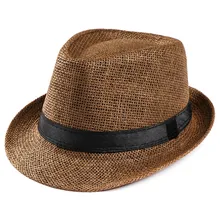 Мужская Гангстерская шляпа унисекс, кепка с поясом, Пляжная соломенная шляпа от солнца, Классическая однотонная шляпа от солнца, шляпа для путешествий, много цветов на выбор