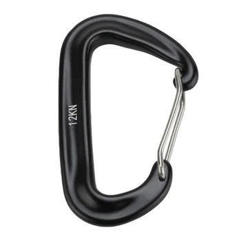 

Aviation Aluminum 12KN D-shape Buckle Ultra Sturdy Safety Locking Carabiner Outdoor Camping Hiking EDC Tooli