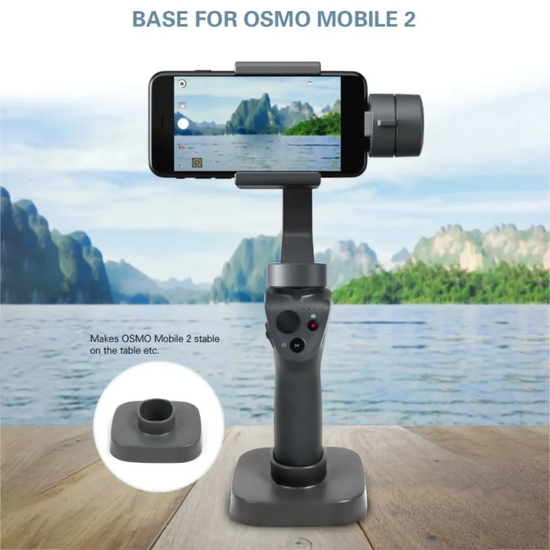 

Portable base Osmo Mobile 2 handheld gimbal mobile phone camera stabilizer bracket tripod bracket for DJI