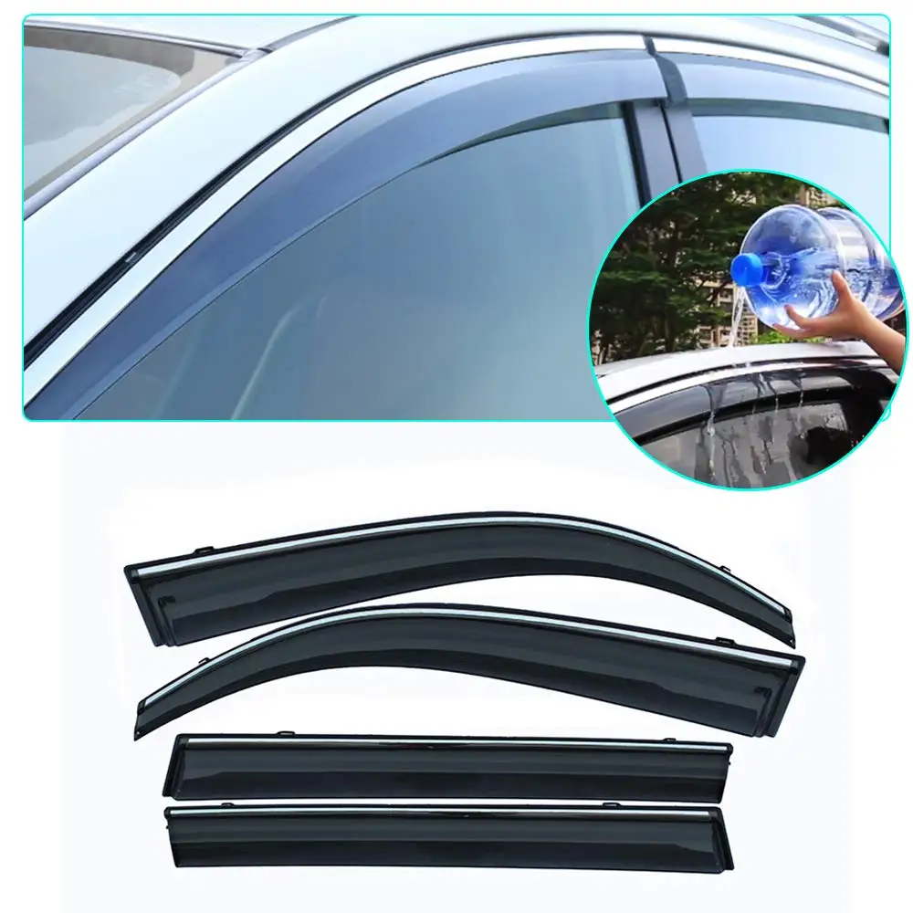 

Smoke car window visors For TOYOTA CHR car sun Rain Guard Wind Deflectors 2018 4PCS