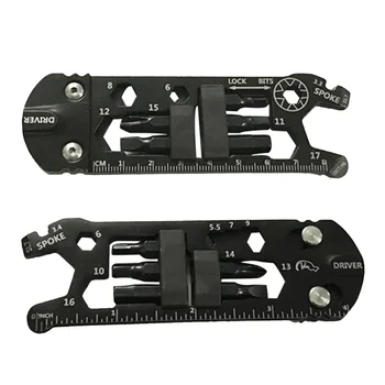 

30 In 1 Portable EDC Gadget Outdoor Equipment Camping Key Ring Supplies Bottle Opener Multifunction Tools
