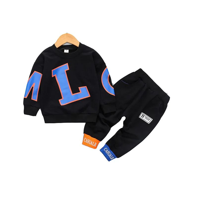 

Baby Boys Clothes Letter Spring Autumn Children Cotton Jacket Pants 2Pcs/sets Infant Out Kid Fashion Toddler Clothing Tracksuits