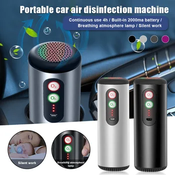 

Spot Portable Ozone Generators Air Purifier Air Cleaner Ionizer Air Purifier for Home Car Rechargeable Ionizer Car Styling