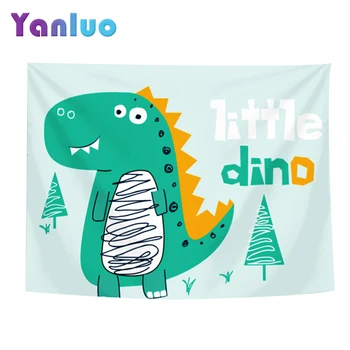 

Cartoon Dinosaur Background Cloth Tapestry Dinosaur Birthday Party Decoration 100*70CM Room Decor