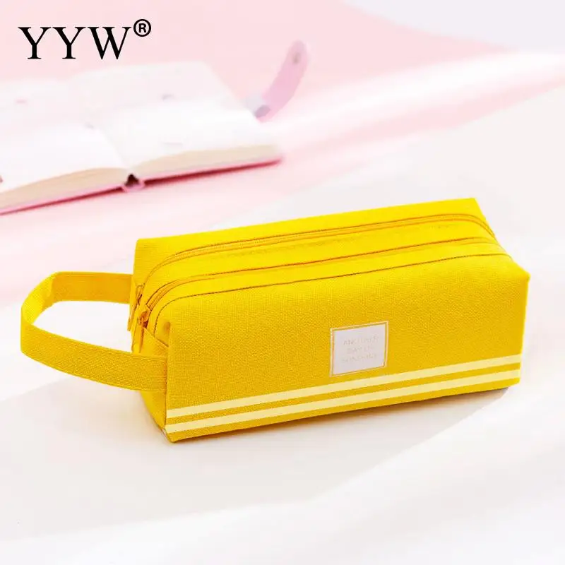 Оксфорд ручка сумка пенал Trousse Scolaire розовый Cartuchera Para Lapices школьный Kawaii Большой Карандаш Чехол Kalem Kutusu - Цвет: 1