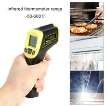 Digitale Infrarood Thermometer Laser Temperatuur Meter Contactloze Pyrometer Imager Hygrometer Ir Termometro Kleur Lcd Licht Alarm