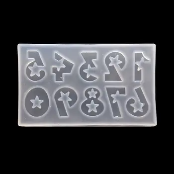 

Number Letters Resin Casting Mold Alphabet Letter Pendant UV Resin Silicone Mold