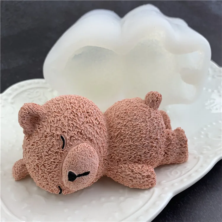 3D стерео Милая силиконовая форма Mengmeng для мороженого мусса торта