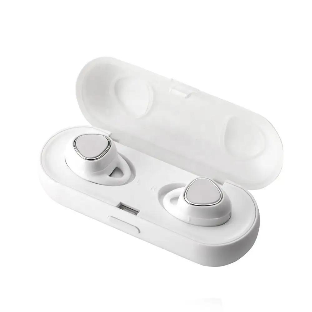 Xi7 TWS bluetooth-гарнитура с сенсорным управлением Hifi мини наушники с микрофоном беспроводные наушники стерео микрофон для телефона с зарядным устройством - Цвет: Белый