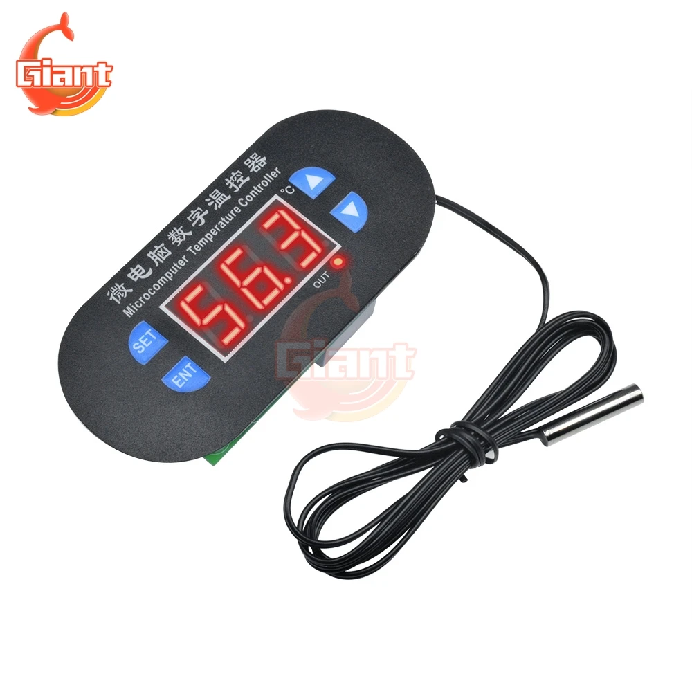 W1308 Digital Thermostat 12V AC 110V 220V 10A Temperature Controller Heating Cooling Switch Control for Washing Machines Dryers