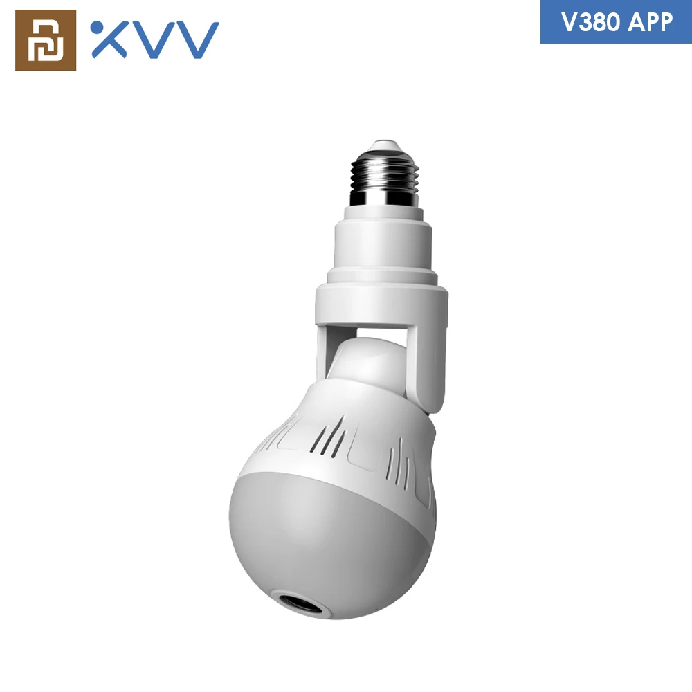 Wifi панорамная камера Xiaovv D5 охранная лампа CCTV видео Беспроводная Ip наблюдения