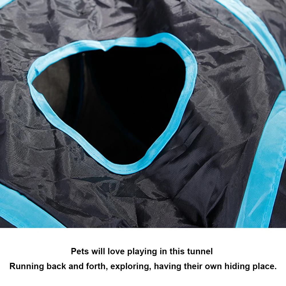 4/5 Holes Foldable Play Tunnel Tent Nest Pet Cat Toys Pets Cats Collapsible Tunnels Tent Small Animal Playing Tubes Funny Toys