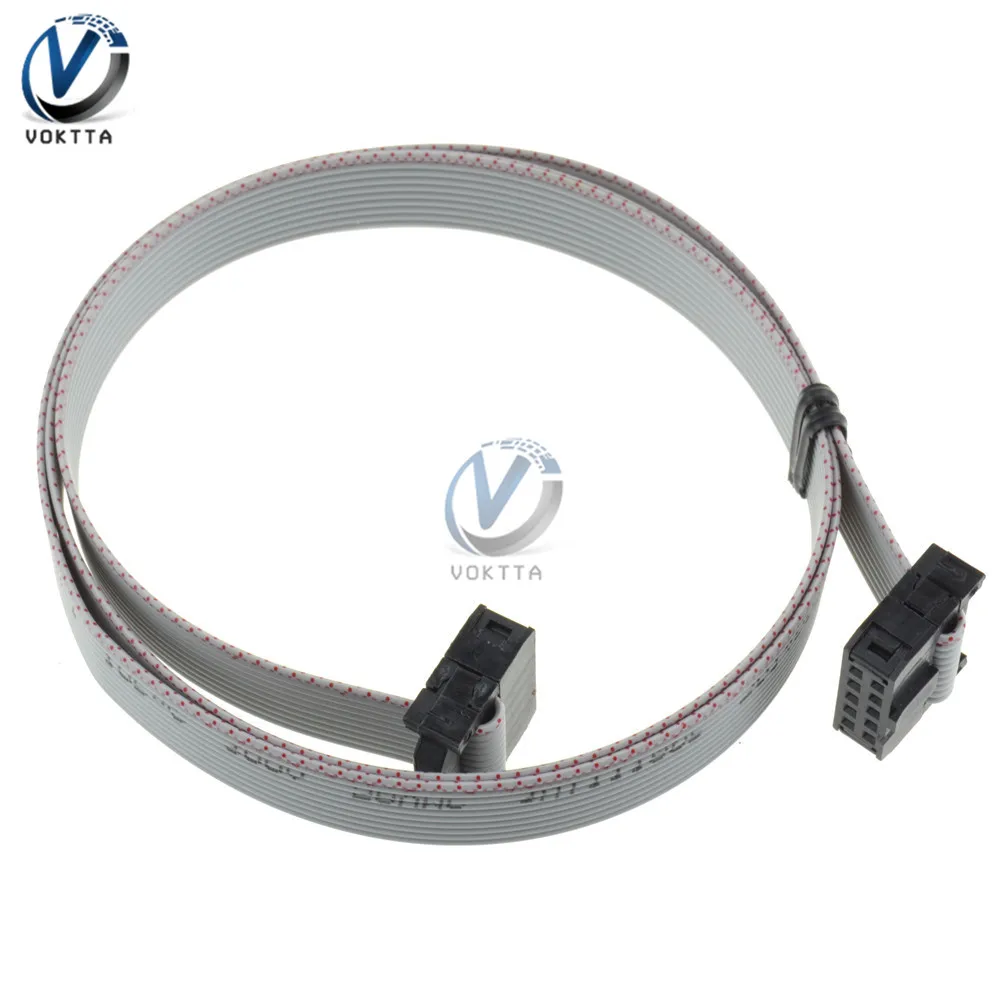 70CM 10 Pin 2.54mm USB ASP ISP JTAG AVR wire 10P IDC Flat Ribbon DATA Cable Connector |