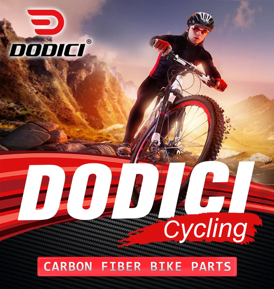 DODICI Full Carbon Fiber MTB Mountain Bike Handlebar 31.8mm Riser Bar 690-740mm