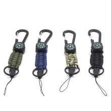 Открытый Отдых спасательный Браслет многофункциональный брелок для выживания карабин с компасом брелок семь ядро веревка для зонтика браслет