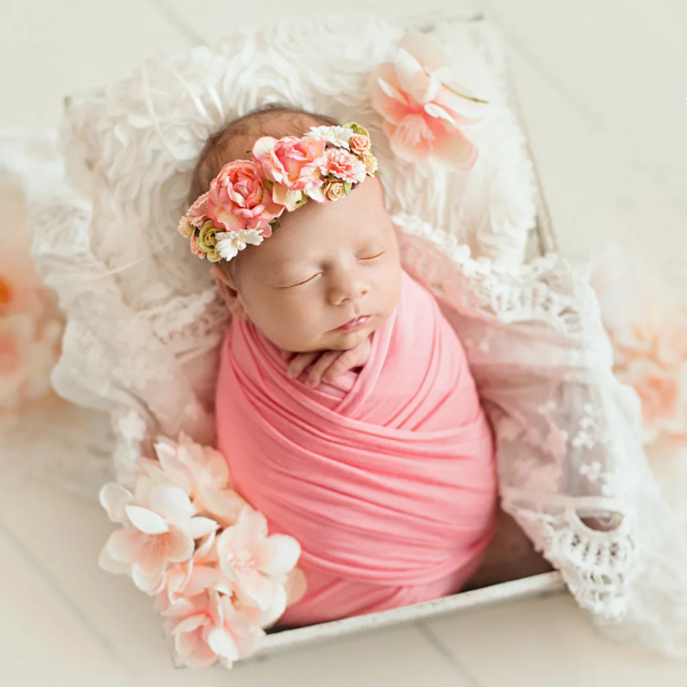 

New newborn photography silky seamless wrap children's photo wrap cloth studio photography elastic wrap