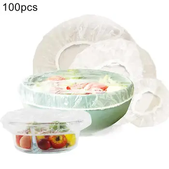 

100Pcs Clear Food Sealer Bags Cover Fruit Vegetable Storage Fresh-keeping Pouch Food Storage Keep Fresh Non-toxic Packing Film