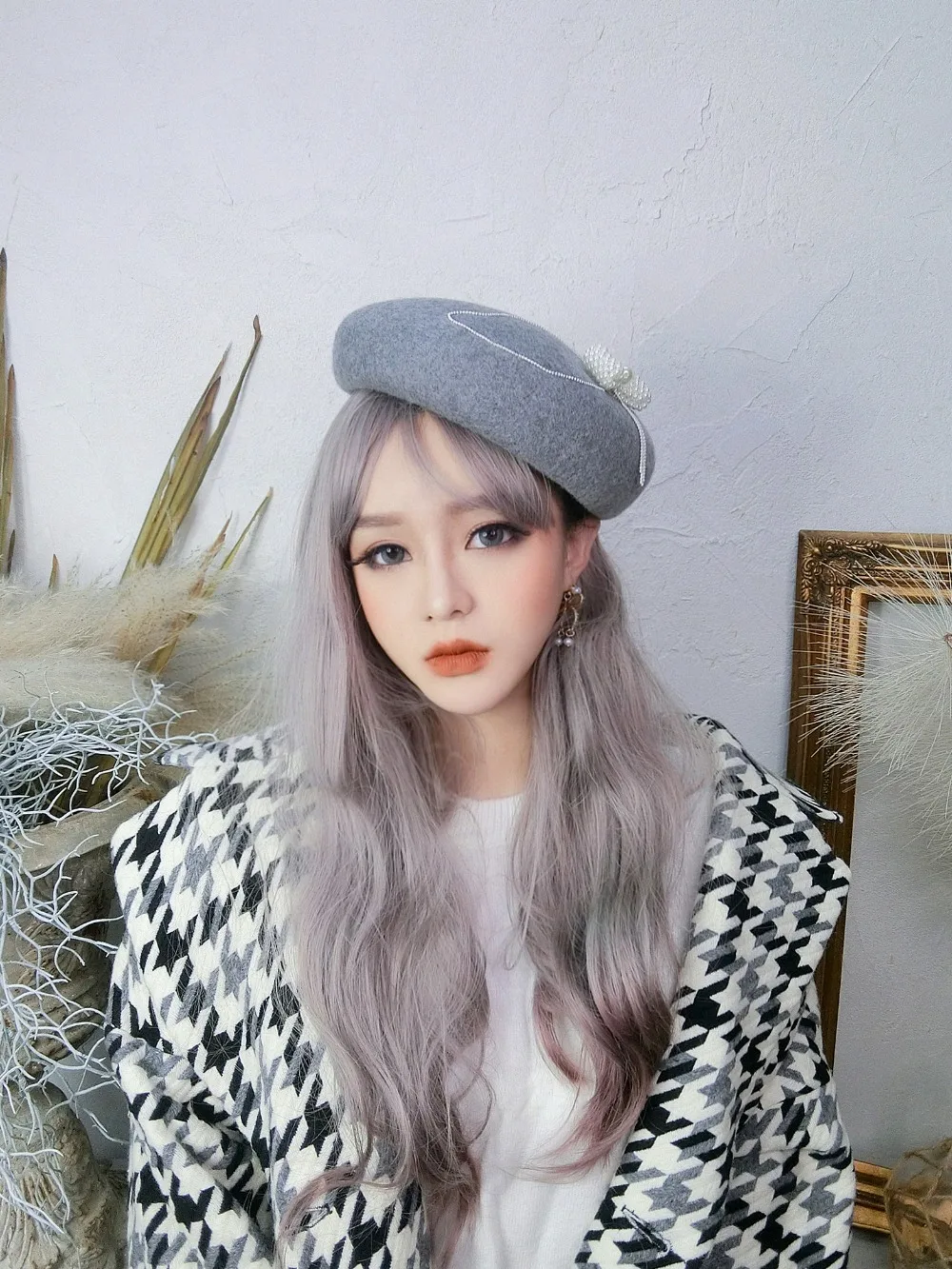 WHITNEY WANG,, осенняя Женская мода, винтажный стиль, бриллианты, жемчуг, бант, шерсть, берет, шапка, женская шапка, кепка, s, кепка художника, береты