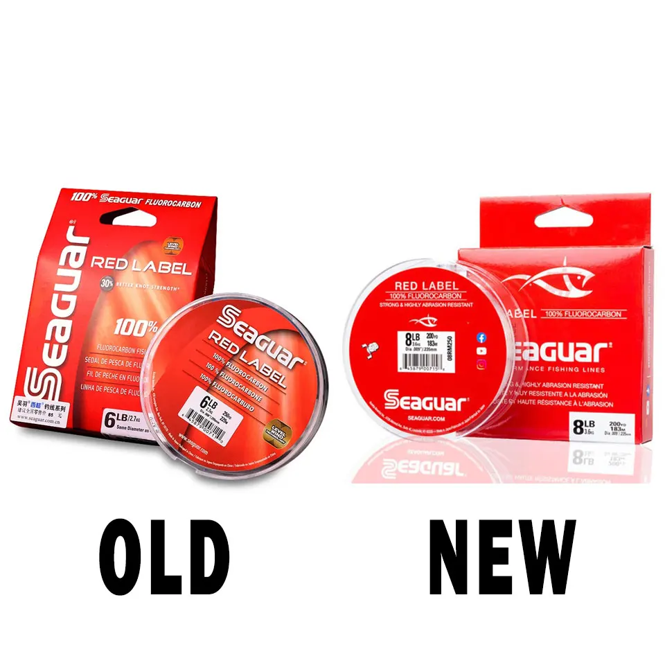 Original fishing line SEAGUAR RED LABEL 6LB-12LB 100% FLUOROCARBON