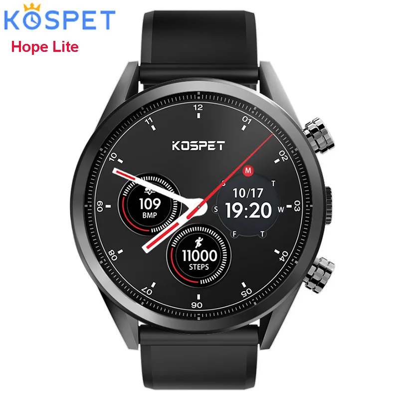 

KOSPET Hope Lite 1GB 16GB Android7.1.1 Dual 4G 1.39"AMOLED Smartwatch men WIFI 8.0MP IP67 Waterproof MTK6739 Smart Watch