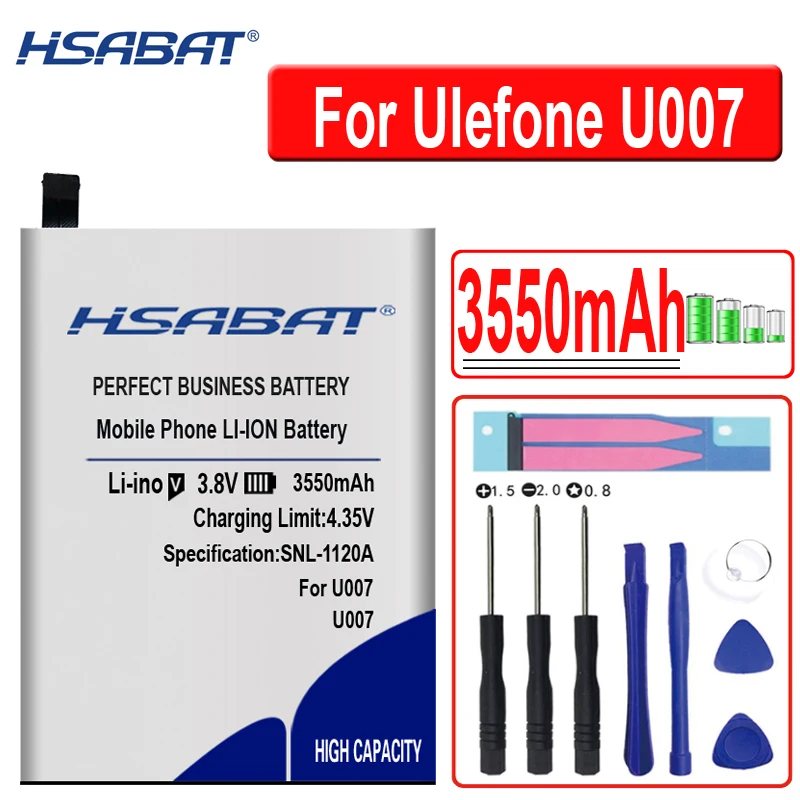 HSABAT U007 3550 мА/ч, Батарея для Ulefone U007/u007 pro