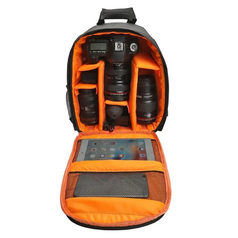 A- Orange Водонепроницаемая сумка для камеры противоударный разделительный DSLR рюкзак для цифровой камеры наружная видеокамера сумка на плечо для фотографа Canon - Цвет: A- Orange