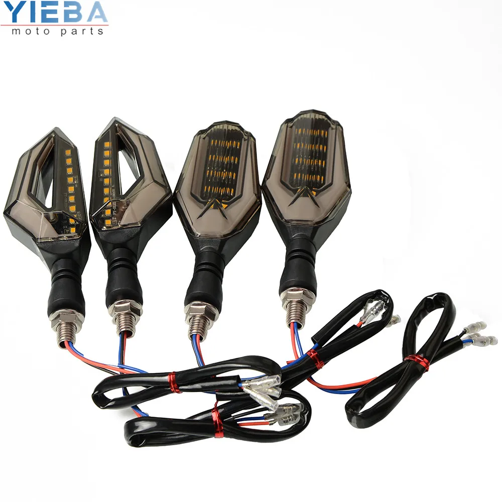 Мотоцикл 12V Световые индикаторы сигнала поворота Поворотная лампа подходит для KTM 200 250 390 690 DUKE RC Kawasaki ZX6R ZX7R ZX10R ZX14R
