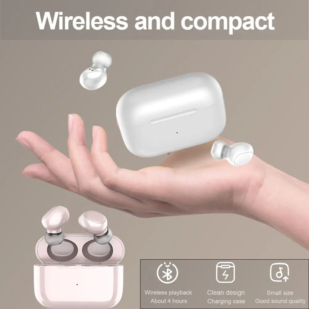 Wireless Bluetooth 5 0 Earphones TWS Double Mini Earbuds Hands Free Headset with Microphone for iPhone Android Cell Phones