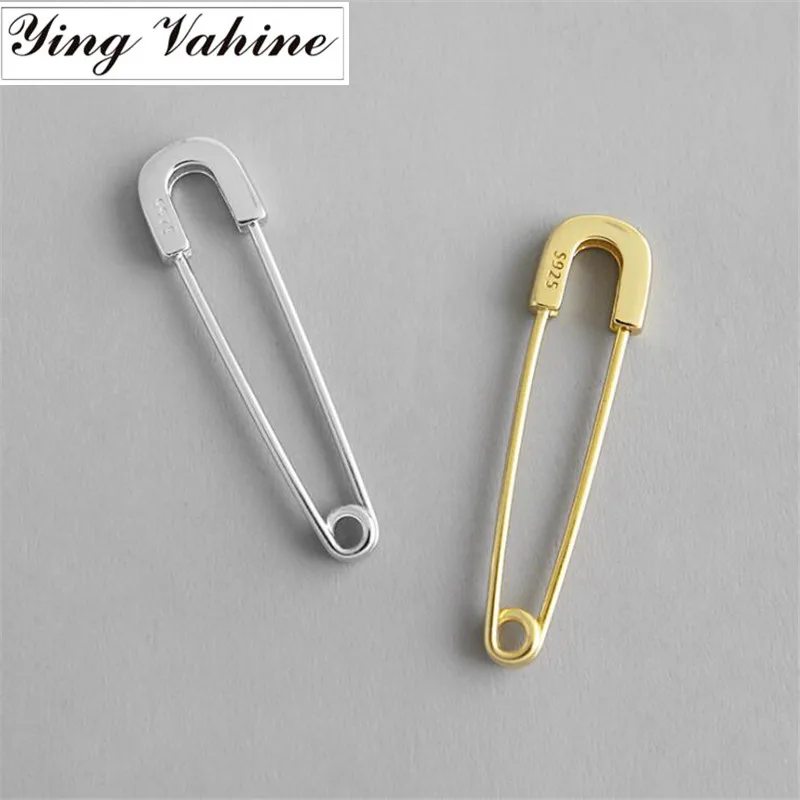 Ying Vahine стерлингового серебра 925 Клип Дизайн серьги-гвоздики для женщин