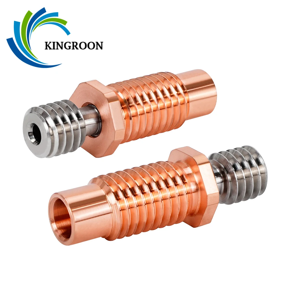 Kingroon-all-metal E3d v6 Garganta Heat Break Liga de Titânio Bocal de Impressora 3d Hotend Aquecedor Bloco 175 mm - Imagem 3